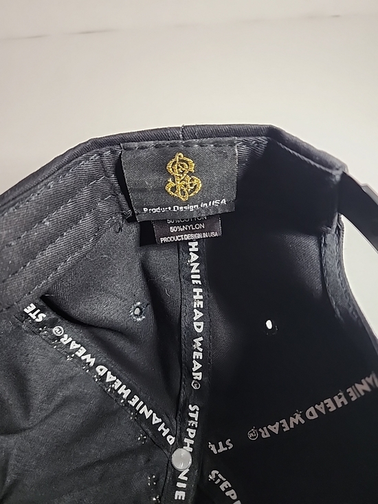 Stephanie Head Wear Snapback Hat Y2K Rose Embellished Ed Hardy Bejeweled Grunge - Picture 9 of 11